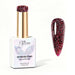 Nail Success Australia Merlot Flash reflective glitter gel polish bottle with glossy nail colour swatch