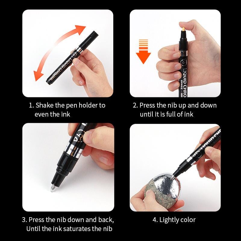 Metallic Nail Art Painting Pen — NSI Australia