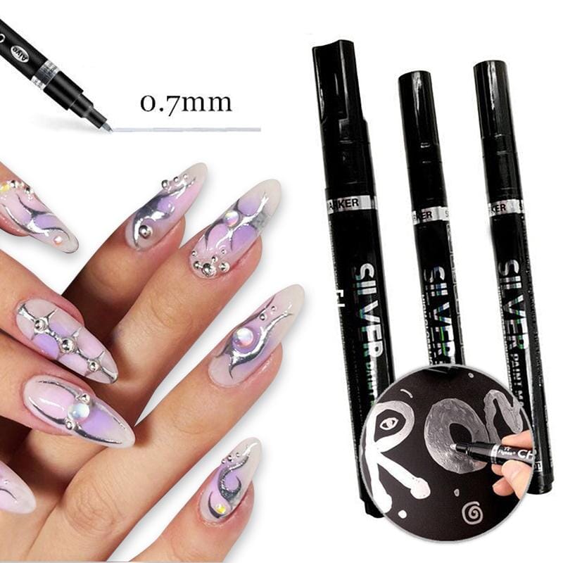 Nail Designs Pen Gel Nail Polish Metallic Nail Art Painting Pen — NSI Australia