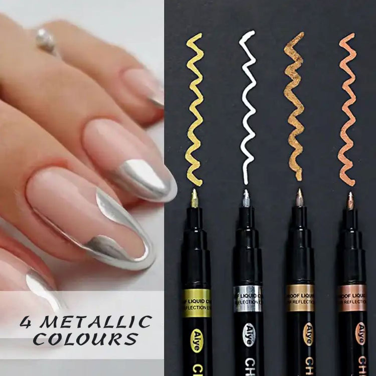 Metallic Nail Art Painting PenPack 4 Colours(01 to 04)