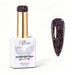 Nail Success Australia Midnight Onyx reflective glitter gel polish bottle with glossy black nail colour swatch