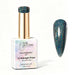 Nail Success Australia Midnight Prism holographic gel polish bottle with glossy dark teal holographic nail colour swatch
