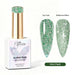 Nail Success Australia Mint Flash reflective glitter gel polish with top coat and reflective effect swatches