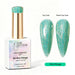 Nail Success Australia Mint Mirage holographic gel polish with top coat and matte top coat swatches