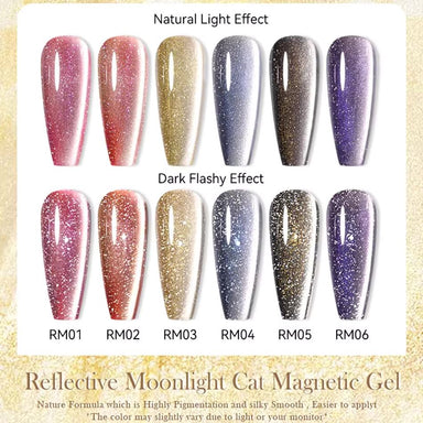 Moonlight Diamond Reflective Cat Eye Magnetic Gel Polish Born Pretty