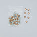 Gold round nail art rhinestones — 4.5 mm (R13) — zip bag with loose sample pieces