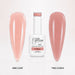 Muse Rubber Base Gel - one coat vs two coats comparison