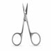 Nail Success Australia stainless steel nail and cuticle scissors shown open, with sharp precision blades and polished loop handles for detailed manicure grooming