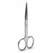 Nail Success Australia stainless steel nail and cuticle scissors standing angled side view with polished loop handles and sharp straight precision blades