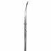 Side view of stainless steel nail and cuticle scissors with curved precision blades for detailed manicure trimming and nail care