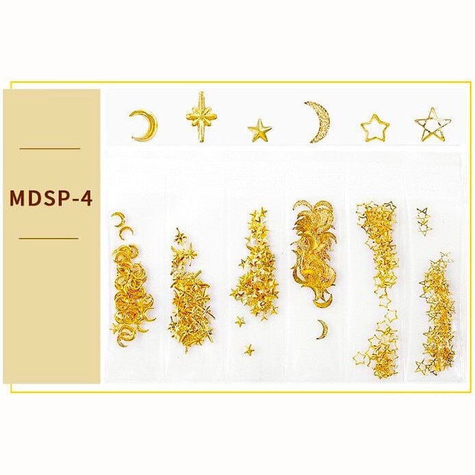 Nail Art 3D Hollow Metal Decoration Charms - NSI Australia