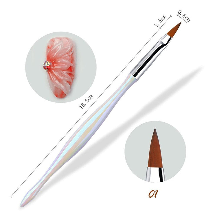 Nail Art Brush Aurora Series01 - Pointed Brush (15mmx6mm)