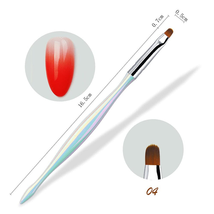 Nail Art Brush Aurora Series04 - Oval Brush (7mmx5mm)