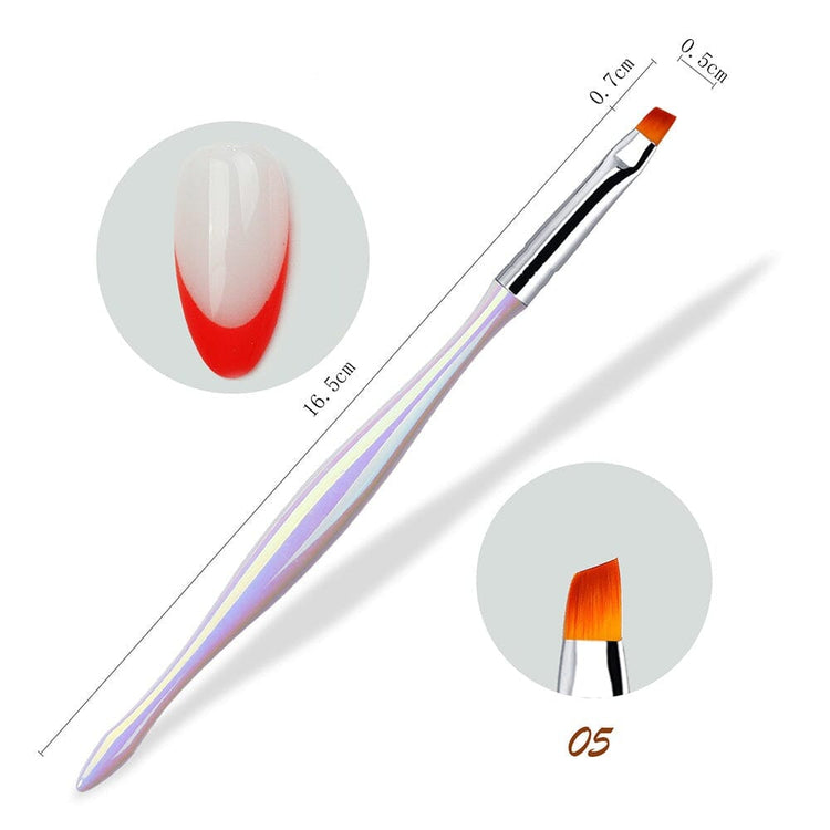 Nail Art Brush Aurora Series05 - Oblique Brush (7mmx5mm)