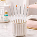 Nail Success Australia 6pcs nail art brush set with white handles for detail work, liner art and gel nail designs