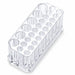 Clear Acrylic Nail Art Brush and Tool Holder with multiple round slots for manicure brushes and salon tools
