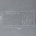 Clear nail art design palette with white nail shape guides for gel polish mixing, swatching and manicure planning