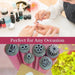 Nail art pattern pens with rose, daisy and petal tips, perfect for any occasion