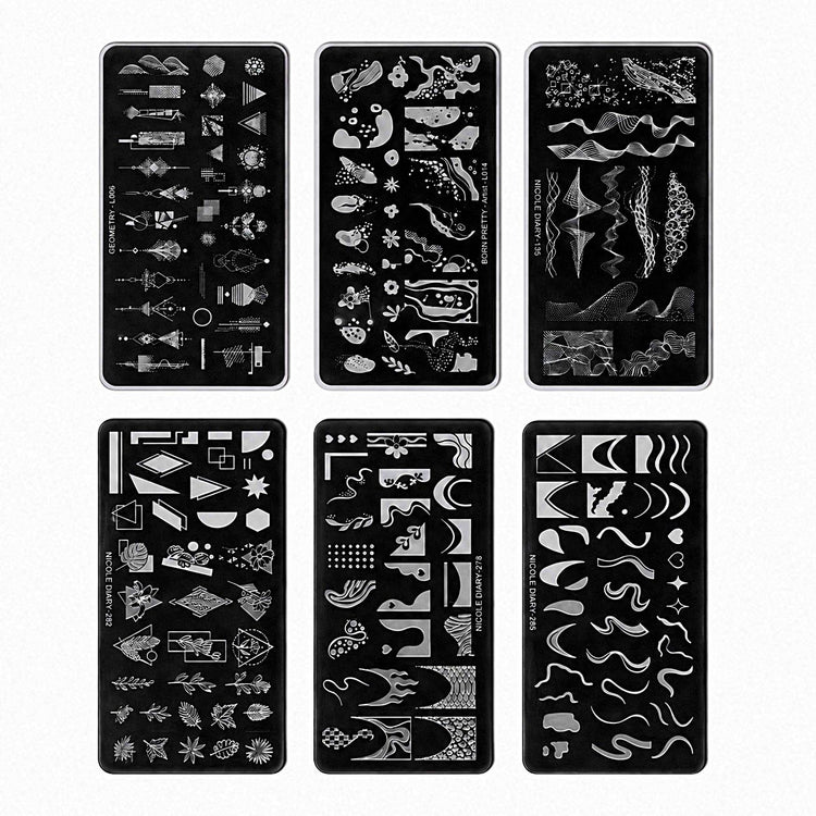Nail Art Stamping Plates Set