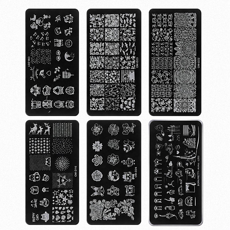 Nail Art Stamping Plates Set
