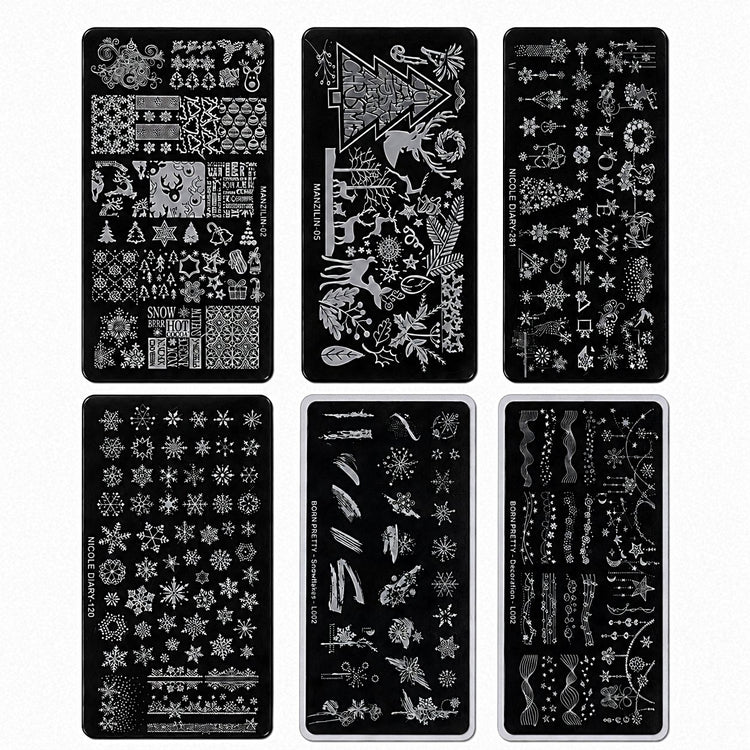 Nail Art Stamping Plates Set