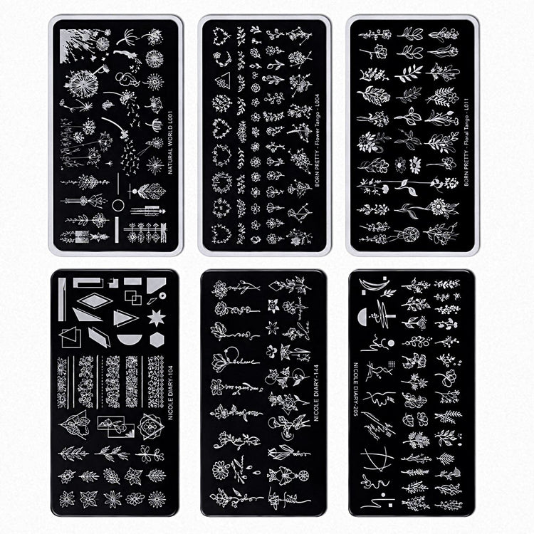 Nail Art Stamping Plates Set