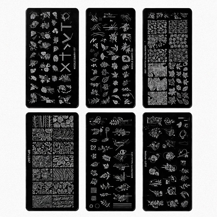 Nail Art Stamping Plates Set