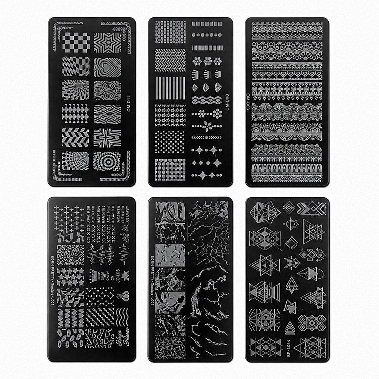 Nail Art Stamping Plates Set
