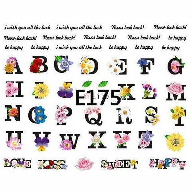 Nail Art Stickers E Collection - NSI Australia