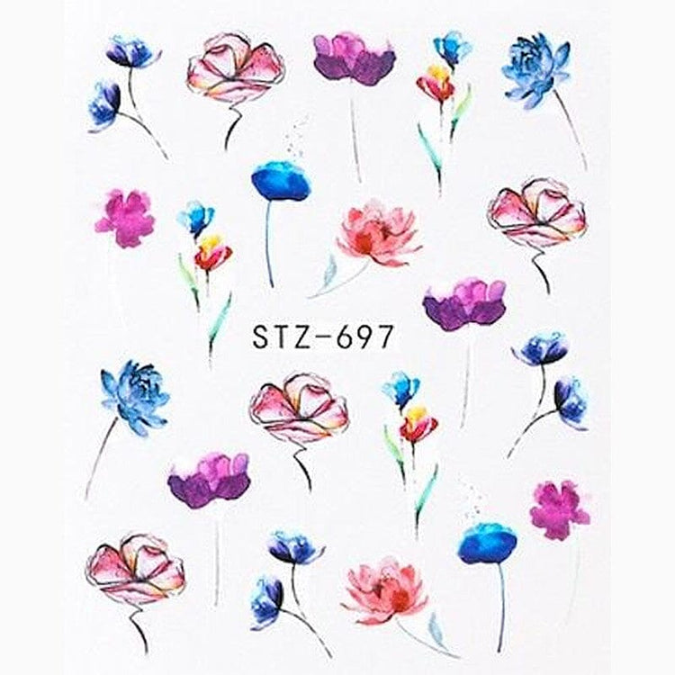 Nail Art Water Transfer Decals STZ Collection - NSI Australia