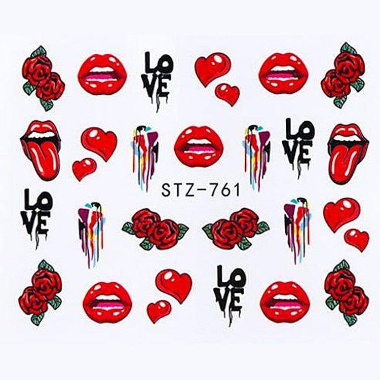 Nail Art Water Transfer Decals STZ Collection - NSI Australia