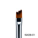Nail Success Australia NADB-01 triple-point nail art brush — 3-prong synthetic bristles for petals, scales and textured gel designs