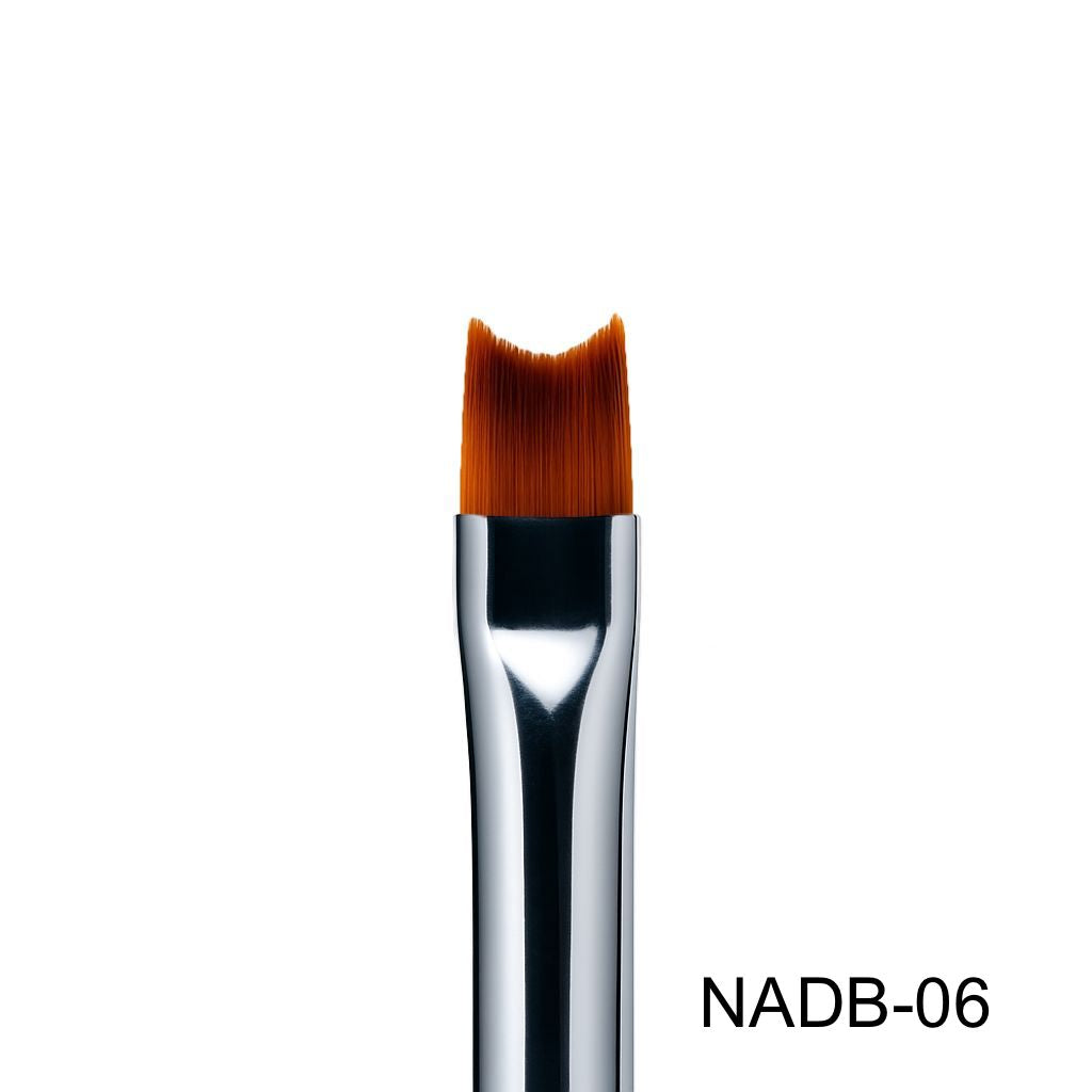 Nail Success Australia NADB-06 V-notch nail art brush — curved smile line brush for French tips and crisp gel detailing