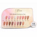 Nail Success Australia HEMA-free builder gel colour chart with shades 01 to 18