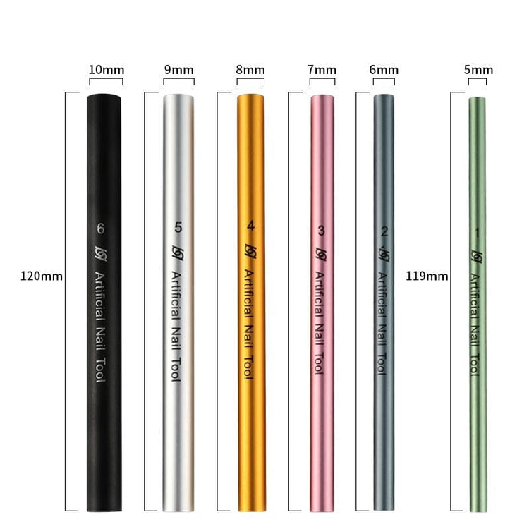 gel nails, sizes 5–10mm