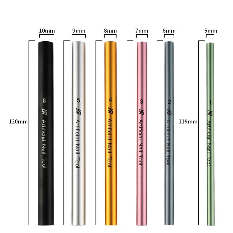 gel nails, sizes 5–10mm