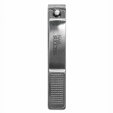 Nail Success large straight blade nail clipper with stainless steel finish and textured grip handle