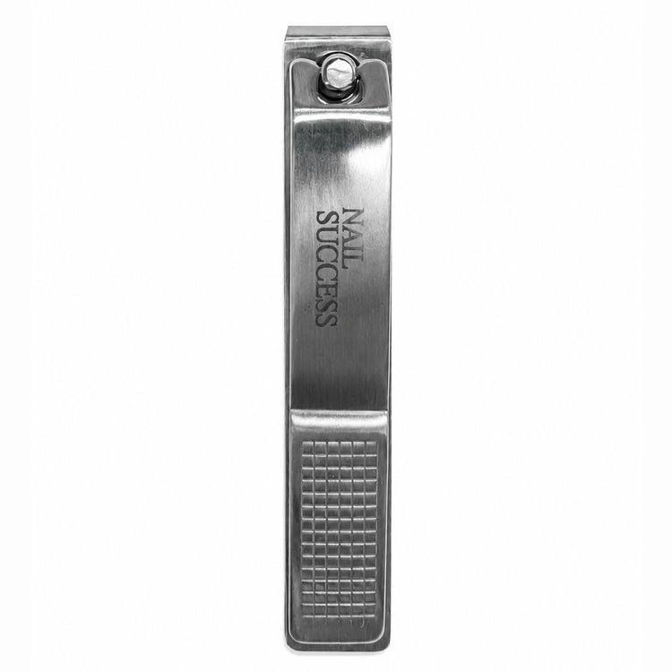 Nail Success large straight blade nail clipper with stainless steel finish and textured grip handle
