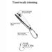 Nail Success Australia travel nail clipper with small curved blades, slim space-saving design and built-in keychain chain