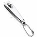 Nail Success Australia travel nail clipper with built-in keychain, 5.2cm length and 1.1cm curved blade width