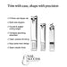 Nail Success Australia Nail Clippers 3pcs set with curved and angled cutting edges for precise trimming