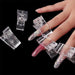 NSI Australia Polygel Nail Clips—clear form clamps, 5-pack, for holding dual forms while curing gel extensions