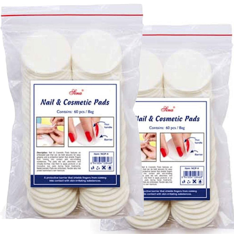 Nail & Cosmetic Pads - 100% Lint FreeDuo Pack - 2x 60pcs Bag