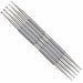 Stainless steel 5-piece double-ended nail dotting tools with textured grip and precision metal ball tips for dots, flowers and fine nail art details