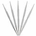 Stainless steel 5-piece double-ended nail dotting tools with precision metal ball tips for dots, flowers and fine nail art details