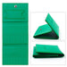 Green nail drill bits storage bag with fold-out e-file bit pockets and compact snap closure design