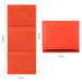 Orange nail drill bits storage bag with fold-out pockets and compact snap closure for e-file bit organisation