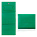 Green nail drill bits storage bag with fold-out e-file bit pockets and compact snap closure