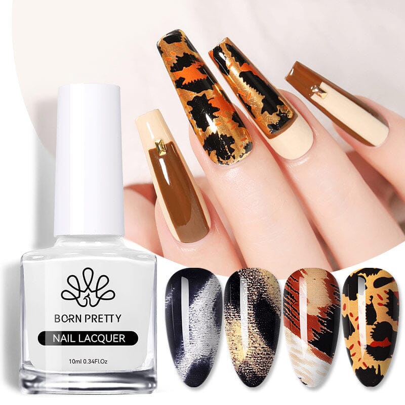 animal-print foil manicure examples