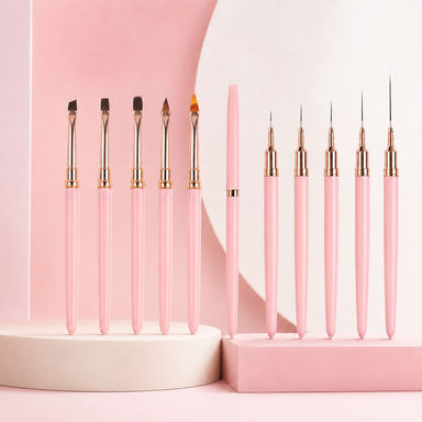 nail-liner-brushes-ultra-fine-gel-brushes-pink-set-10pcs-nail-art-brush-nsi-australia-426017